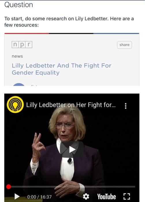 Question To start, do some research on Lily