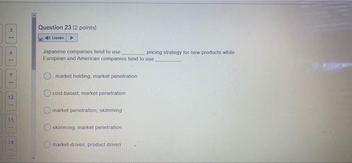 need this quickly i will give like Question 23 (2