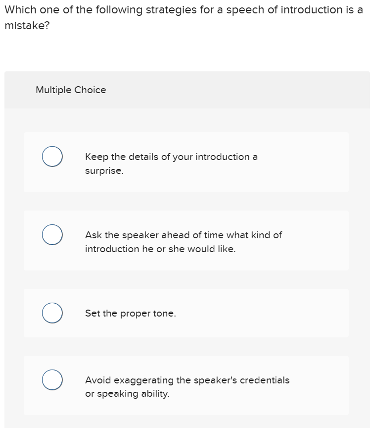 Which one of the following strategies for a