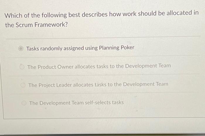 Which of the following best describes how work