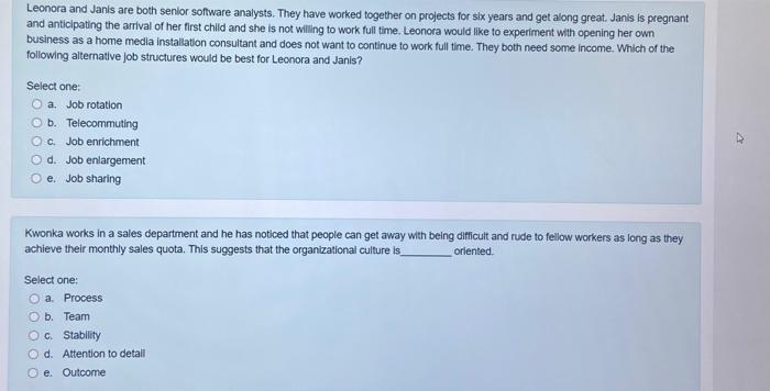 these questions are from ORGB. PLZ answer all the