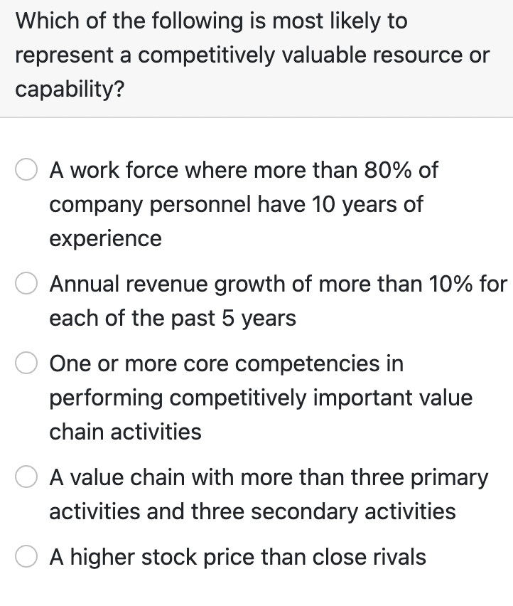 Which of the following is most likely to