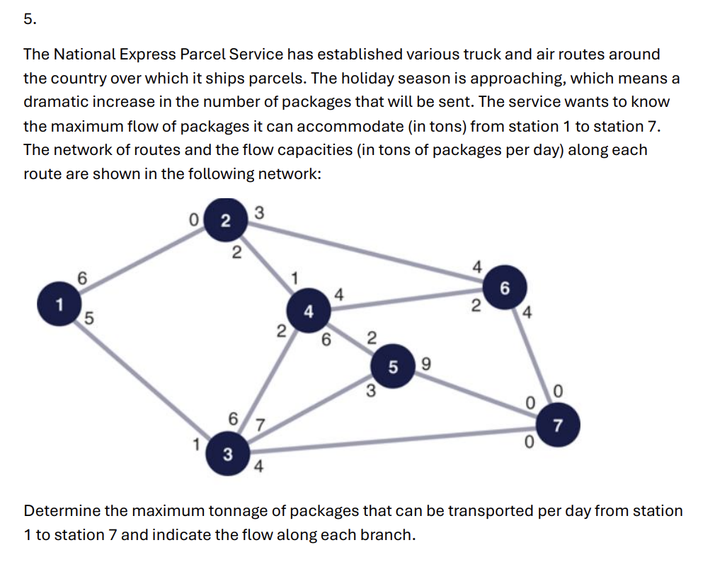 5 . The National Express Parcel Service has
