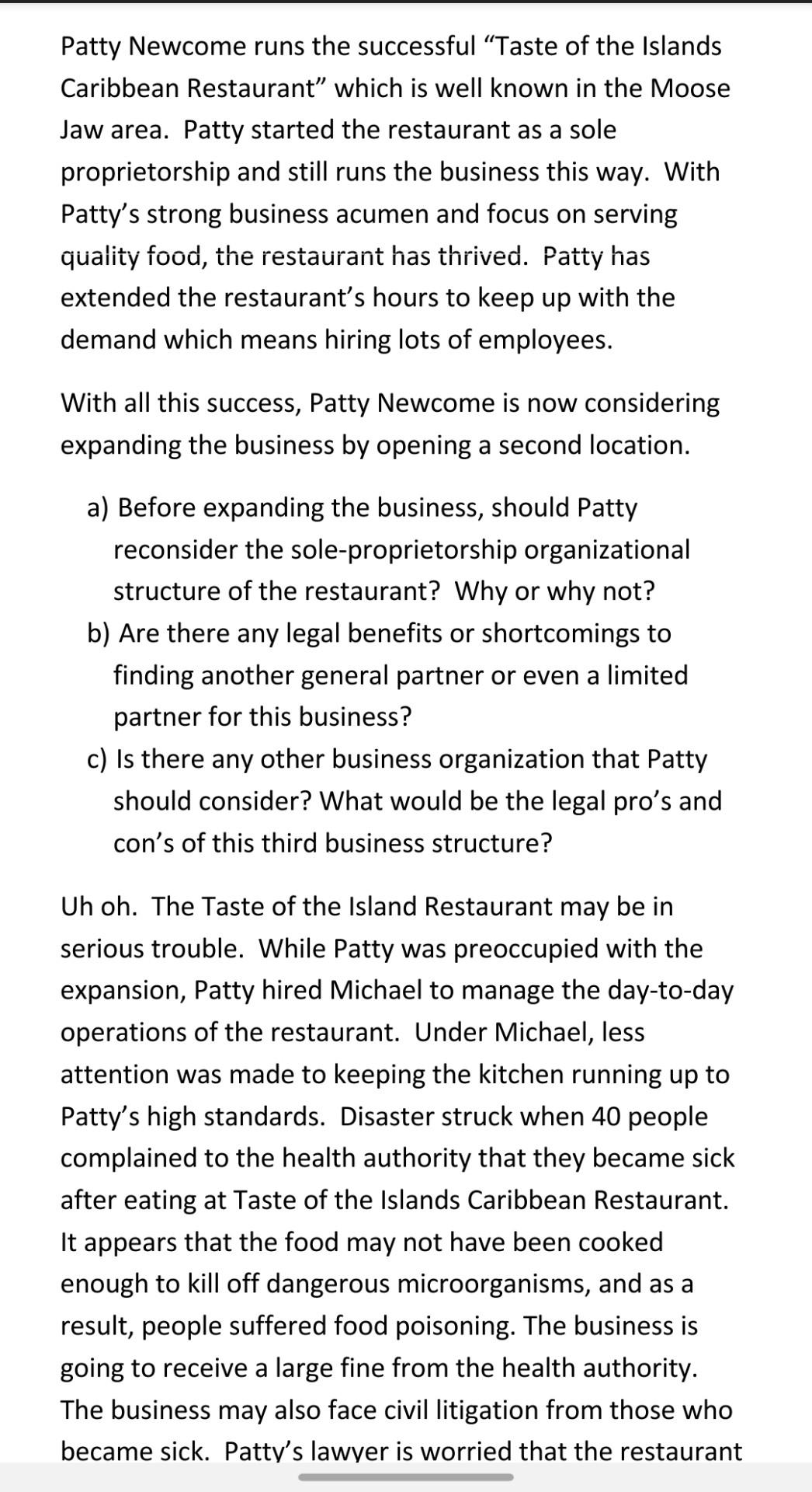 Patty Newcome runs the successful Taste of the