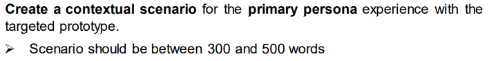 Create a contextual scenario for the primary