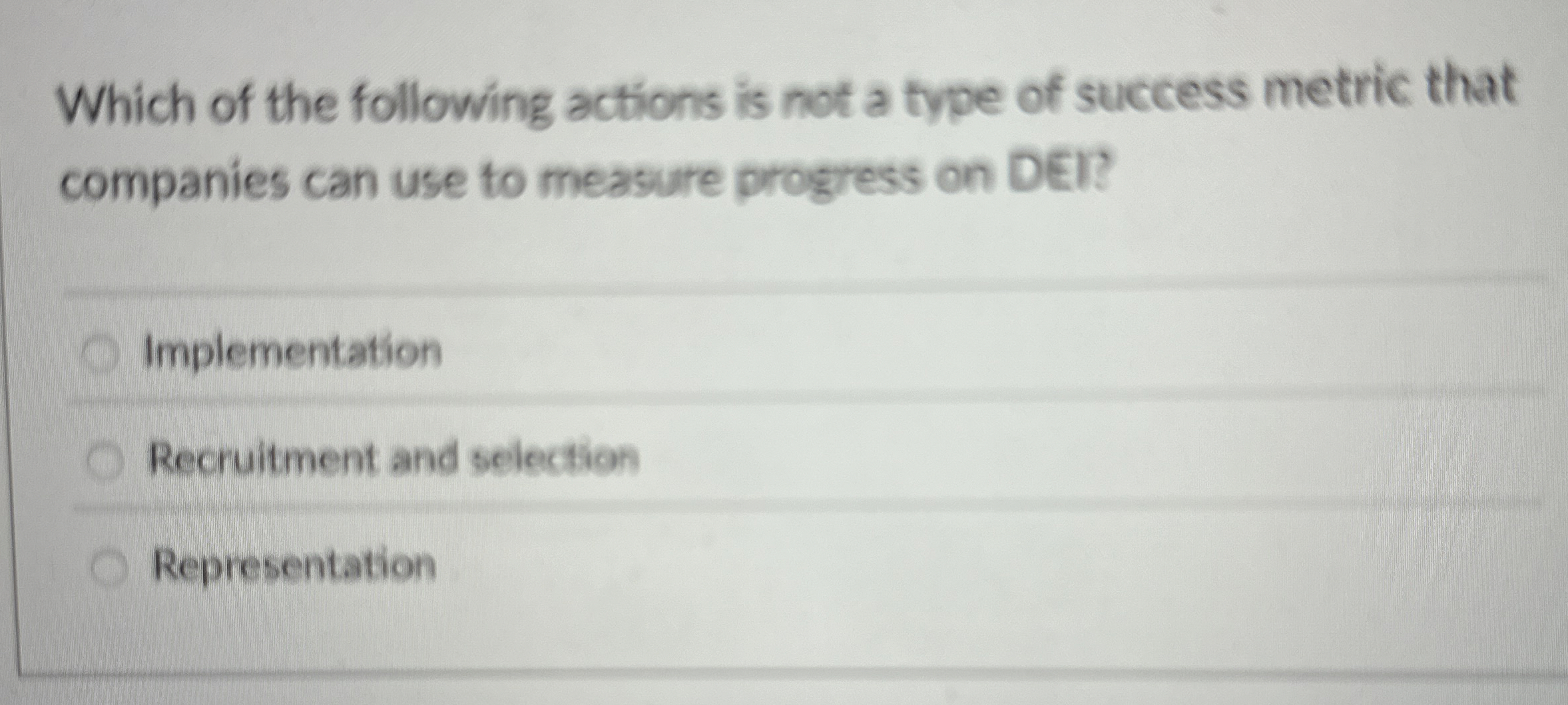 Which of the following actions is not a type of