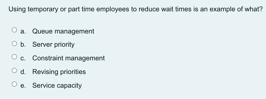Using temporary or part time employees to reduce