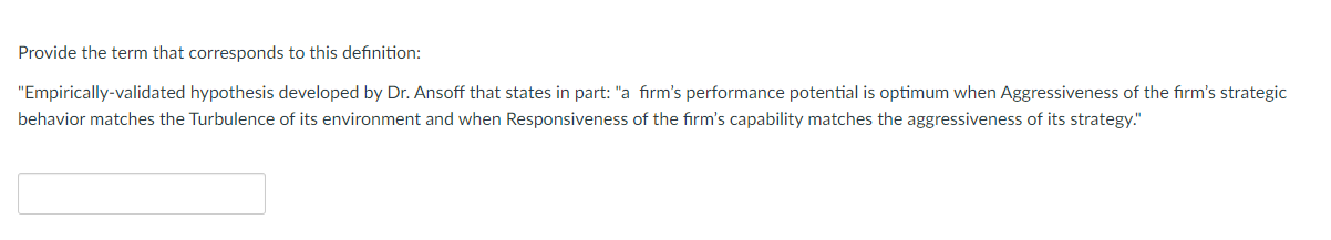 Provide the term that corresponds to this