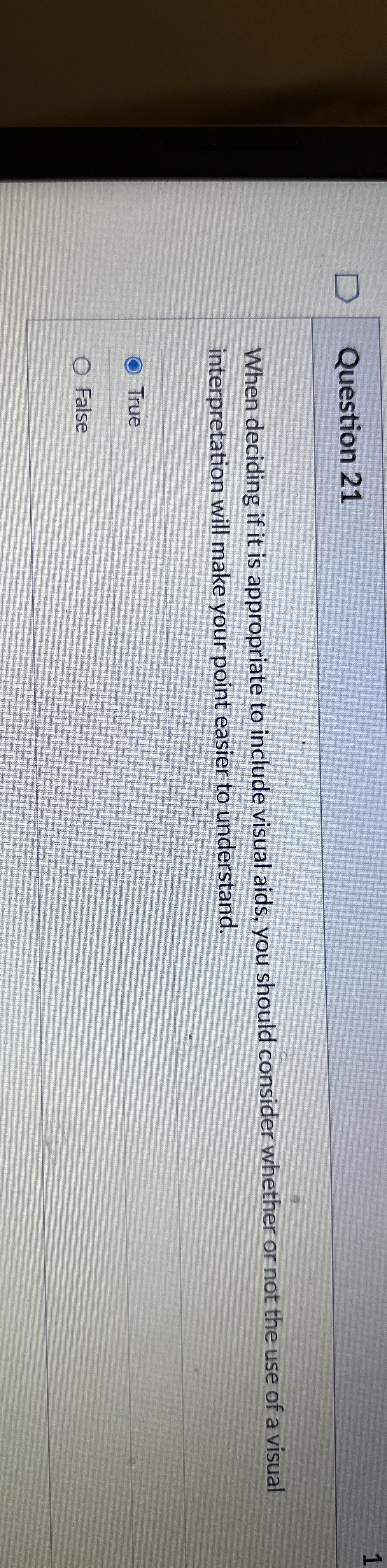 Question 2 1 When deciding if it is appropriate