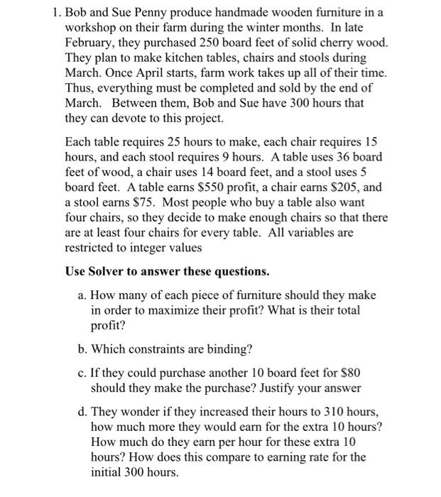 please use excel solver and show how to use it