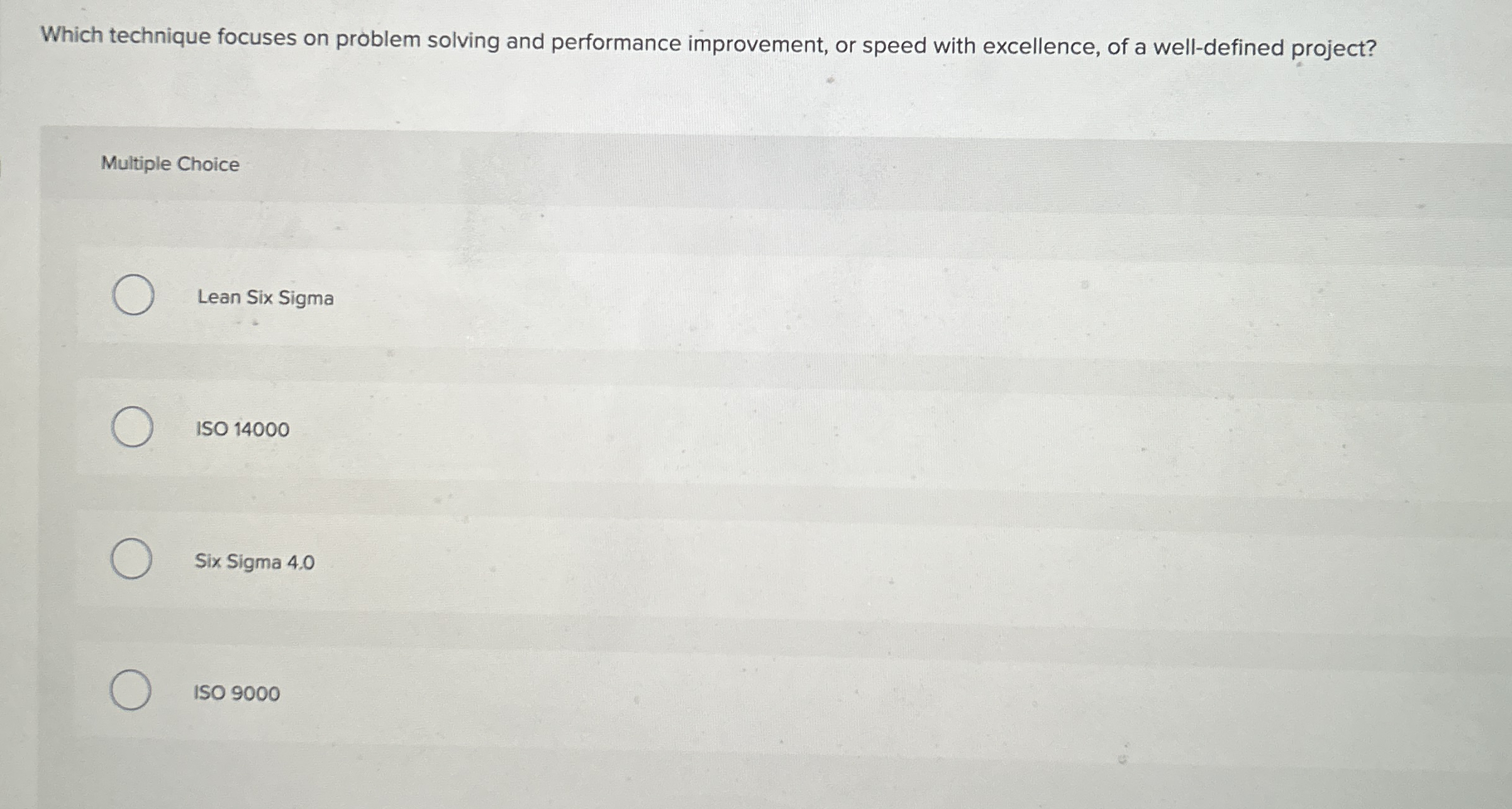 Which technique focuses on problem solving and