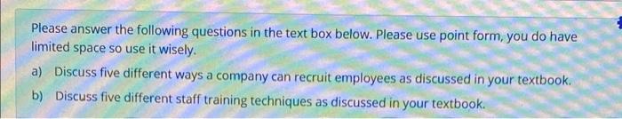 Please answer the following questions in the text