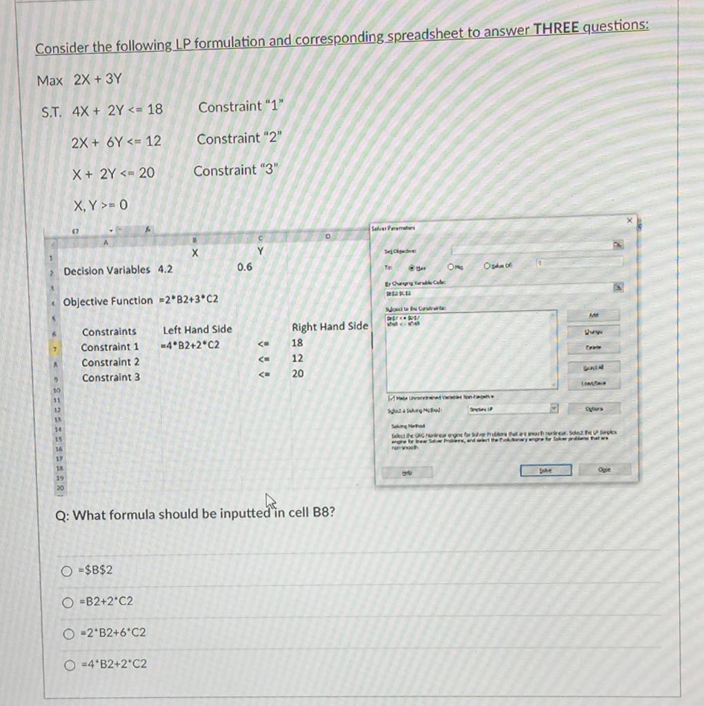 Consider the following LP formulation and