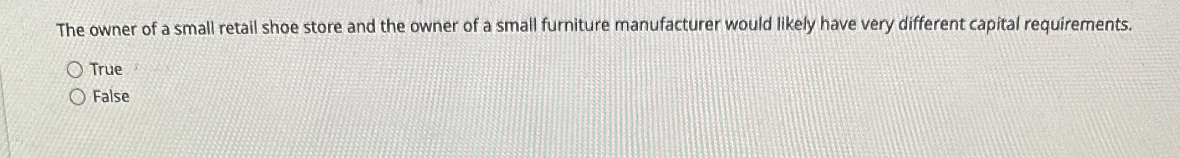 The owner of a small retail shoe store and the