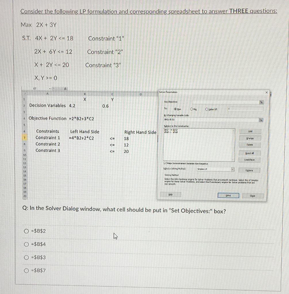 Consider the following LP formulation and