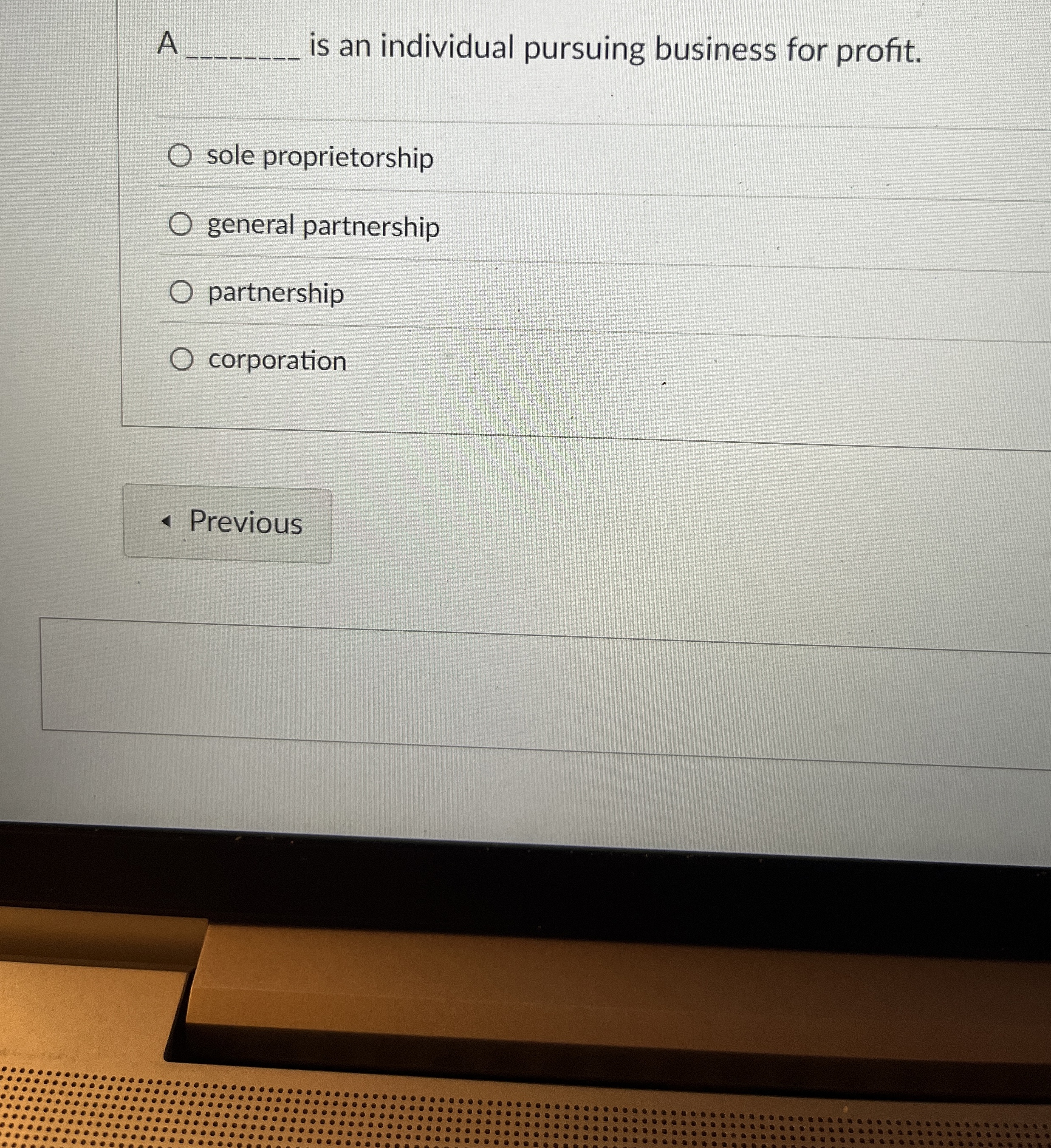 A is an individual pursuing business for profit.