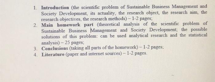 1. Introduction (the scientific problem of