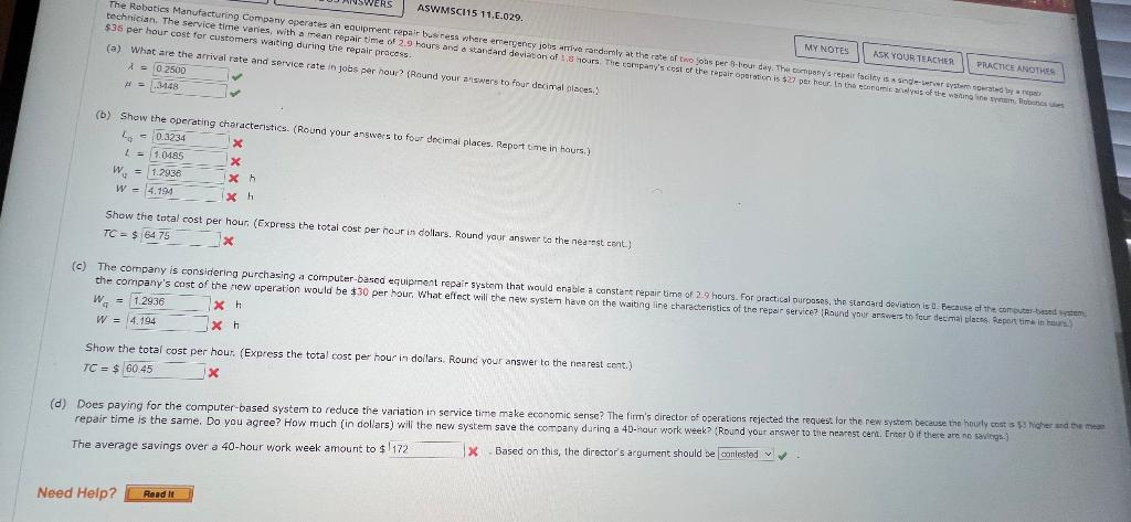 $36 per hour cost for customers waiting durregair