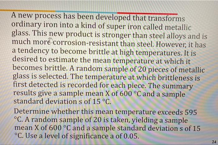 a A new process has been developed that