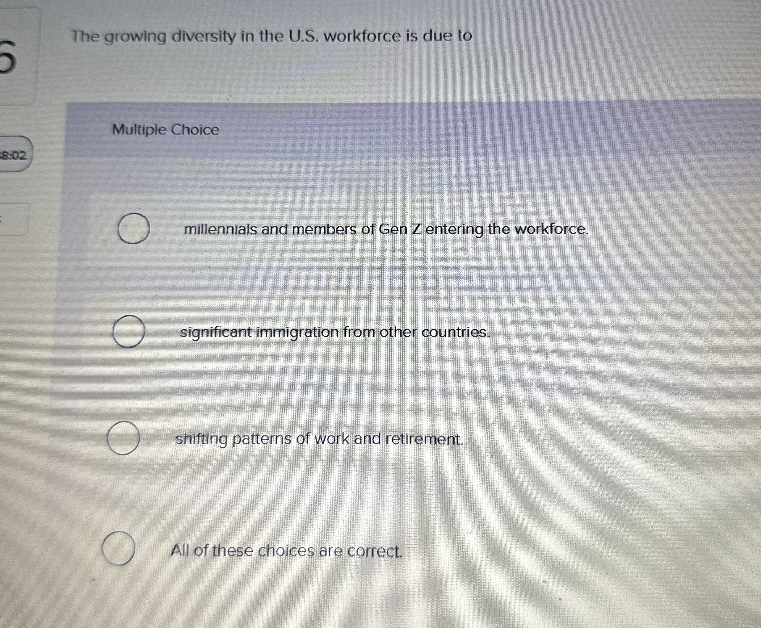 The growing diversity in the U . S . workforce is
