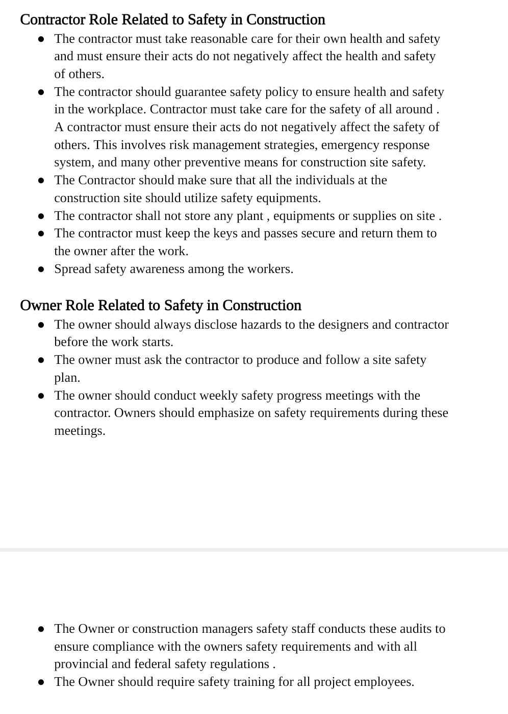 REQUIRED :- Summarize all given information in a