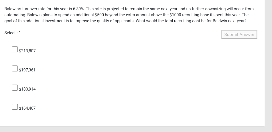 Suppose the Chester company expands to other