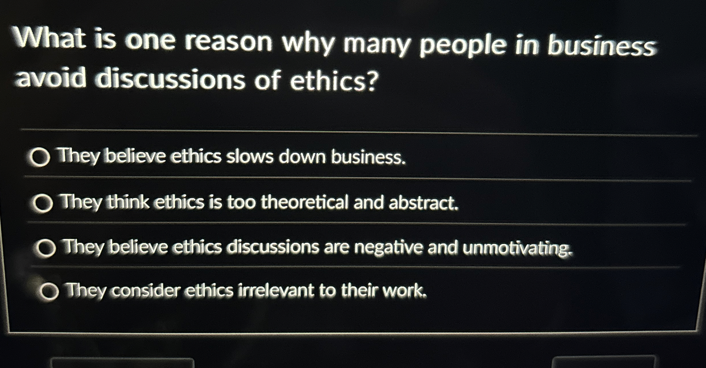 What is one reason why many people in business