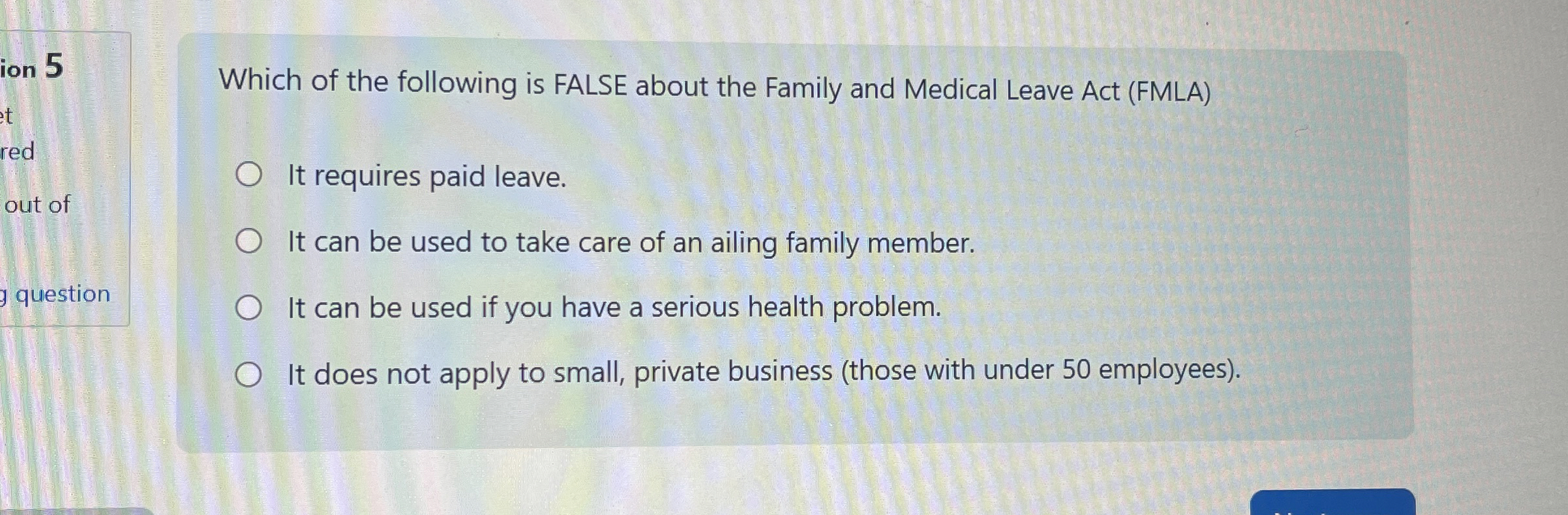 Which of the following is FALSE about the Family