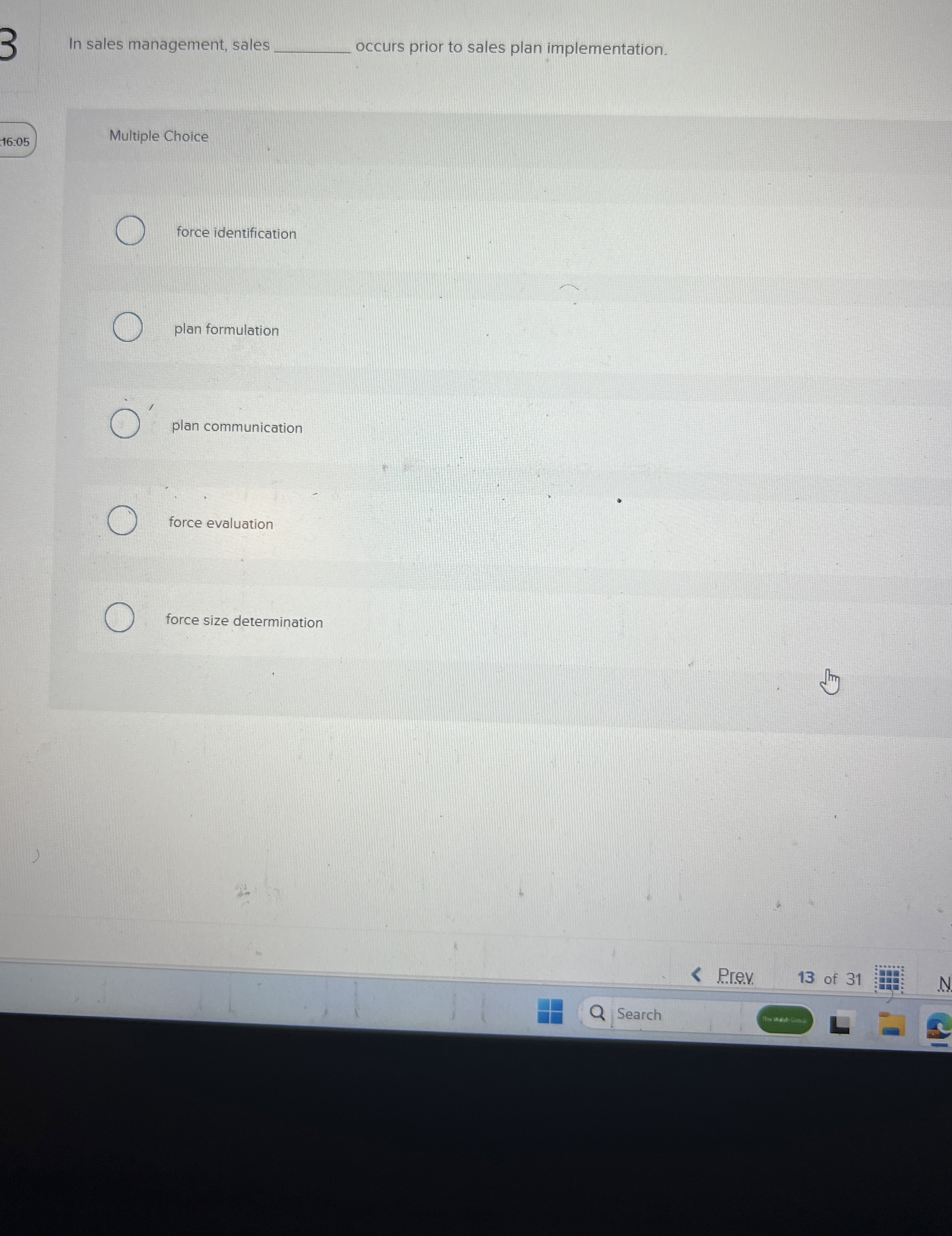 In sales management, sales occurs prior to sales