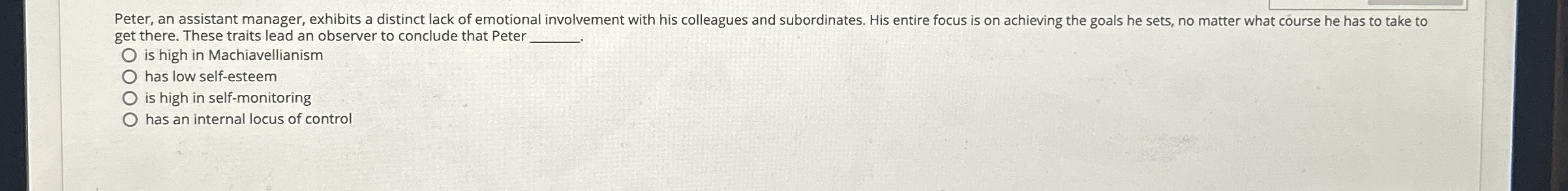get there. These traits lead an observer to