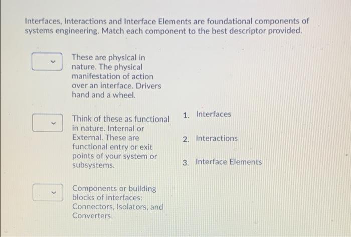 please answer asap Interfaces, Interactions and