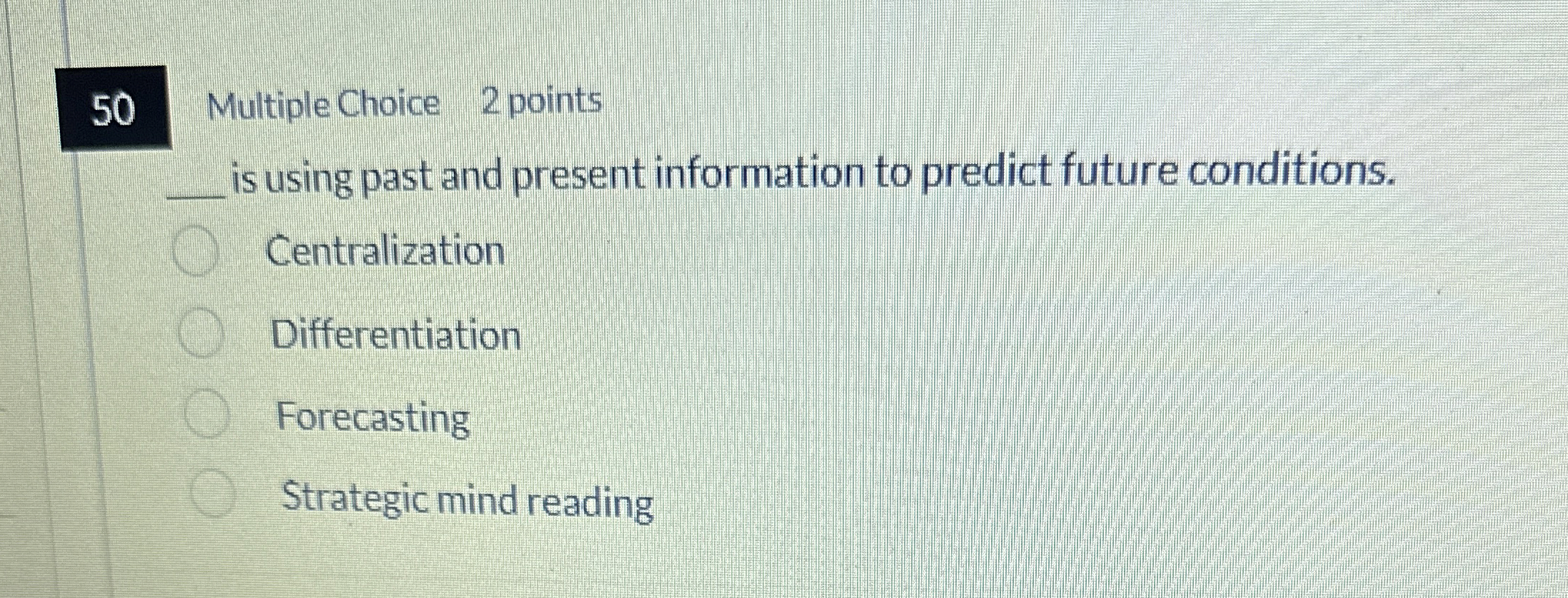 5 0 Multiple Choice 2 points q , is using past