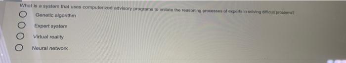 What is a system that uses computerized advisory