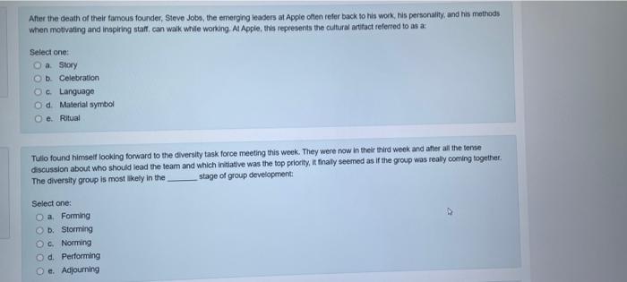 These questions Are from ORGB. please answer all