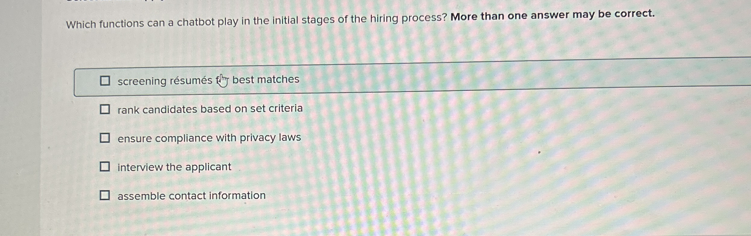 Which functions can a chatbot play in the initial