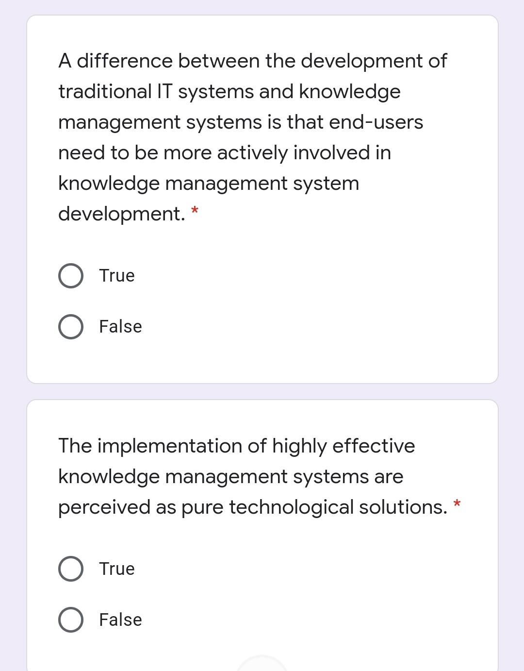 A difference between the development of