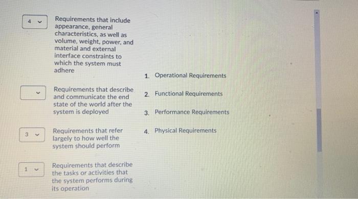 please answer ASAP 4 Requirements that include