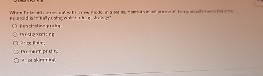 When Polaroid comes out with a new model in a