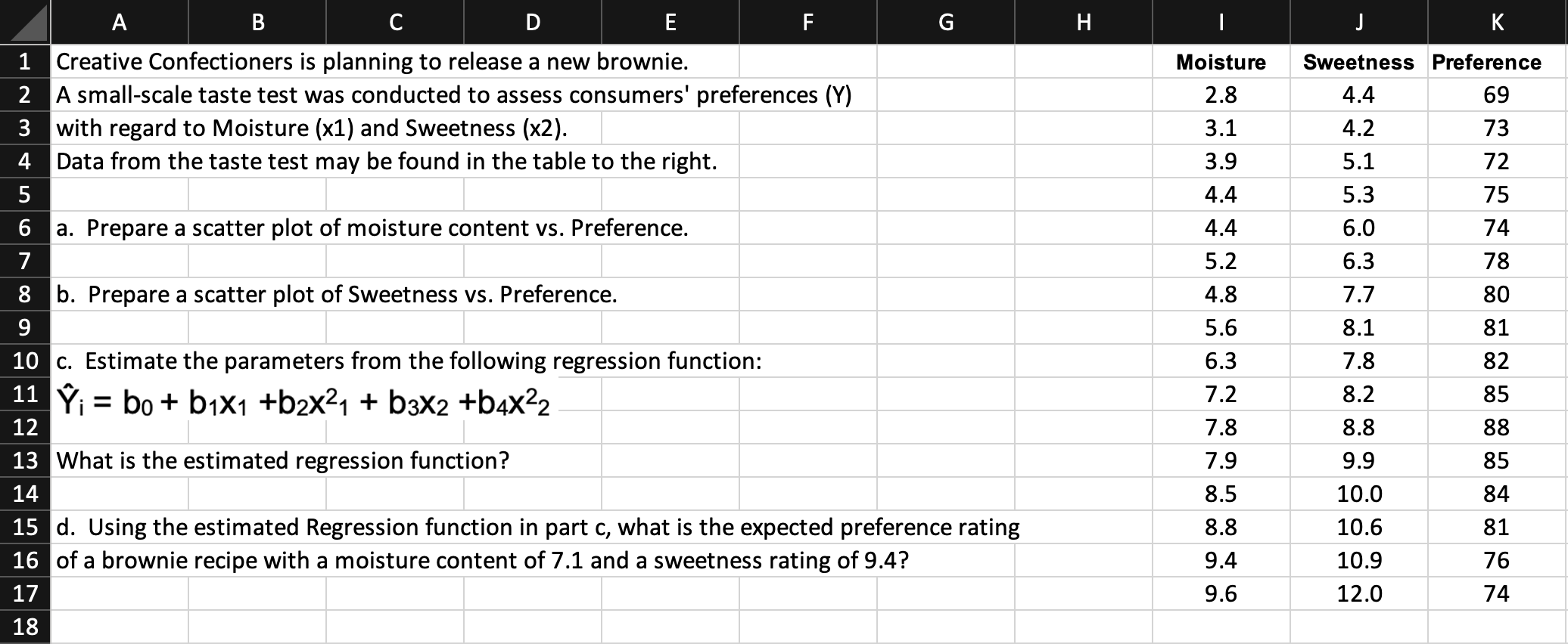 G H I J K A B C E F 1 Creative Confectioners is
