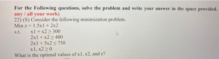 please show all the steps for the calculations