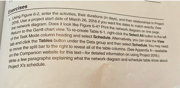 Schwalbe Book Chapter 6-Exercise 1 Please use MS.