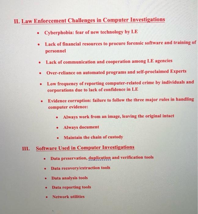 After reading the lecture notes answer the