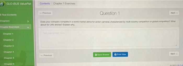 GLO-BUS ValuePak Contents Chapter 7 Exercises