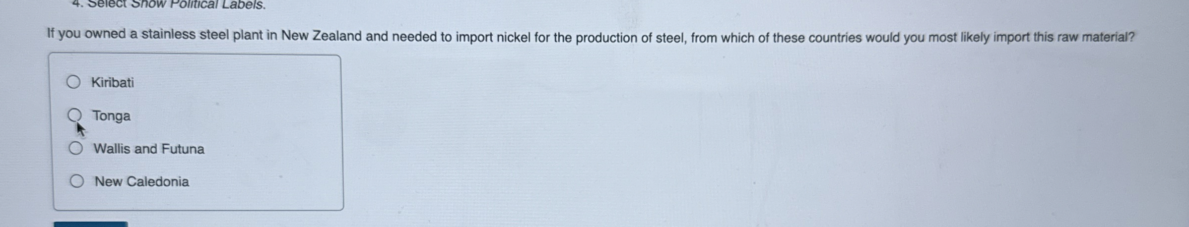 If you owned a stainless steel plant in New