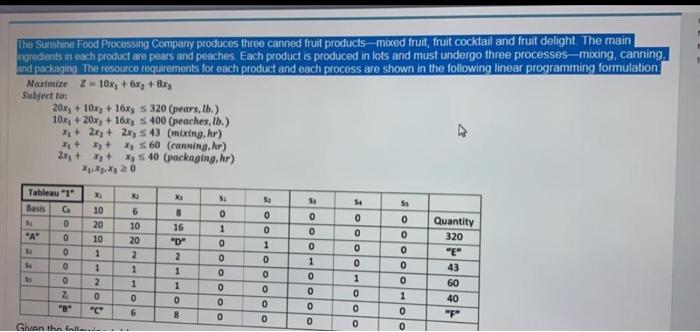 find the value in C steps please The Sunshine
