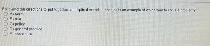 Following the directions to put together an