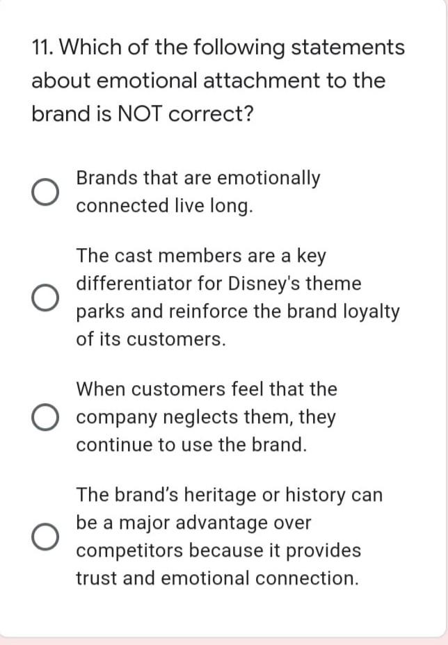 just mark answers and do not need explanation. 8.