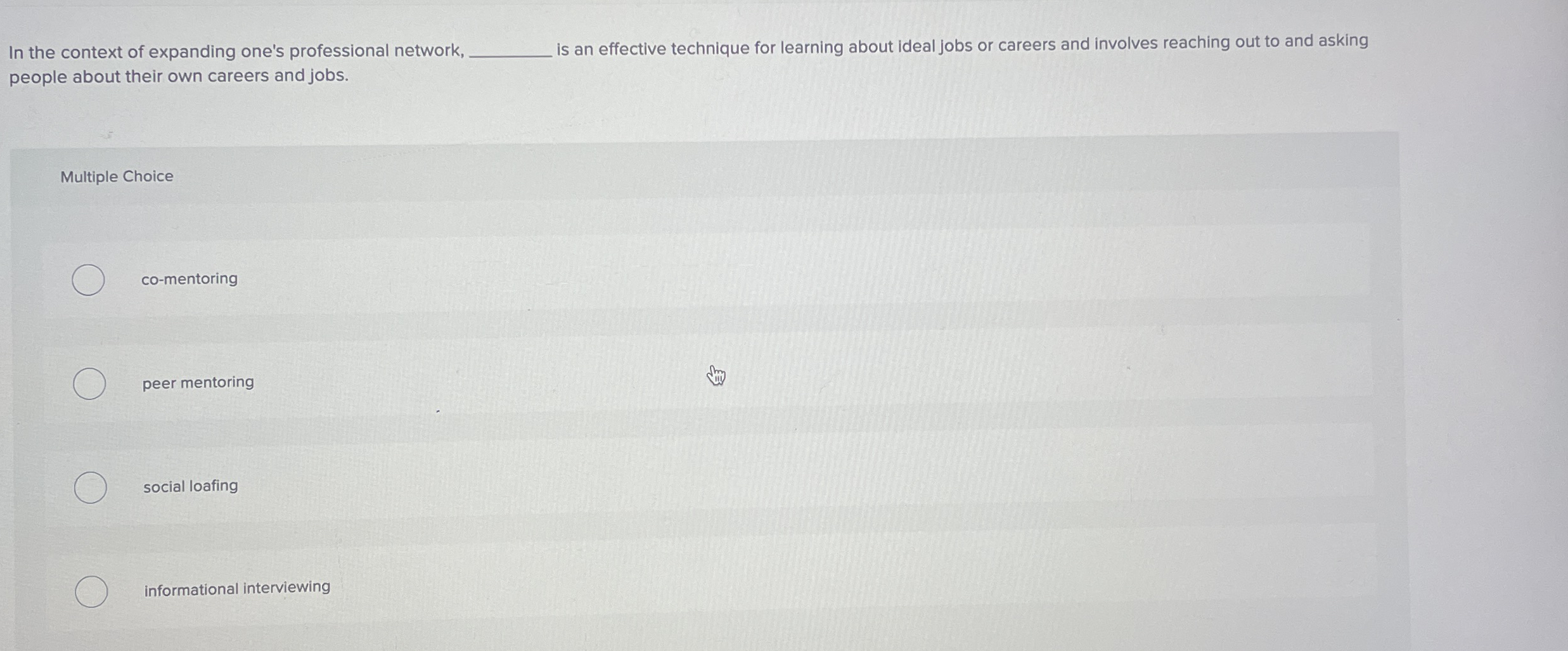 In the context of expanding one's professional