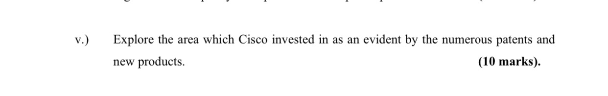From cisco case study v . ) Explore the area