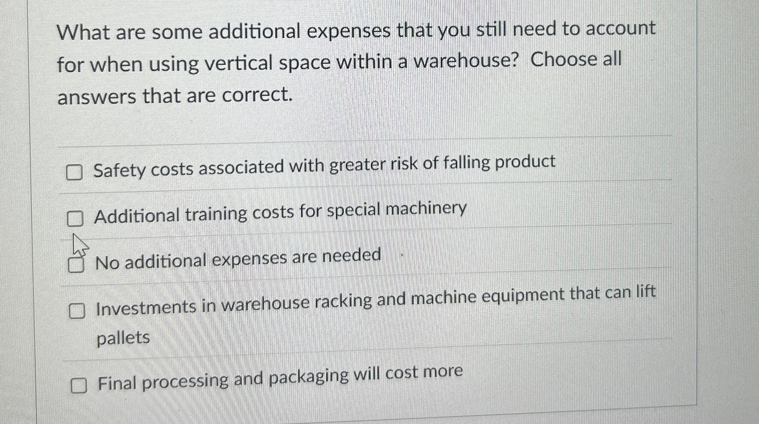 What are some additional expenses that you still